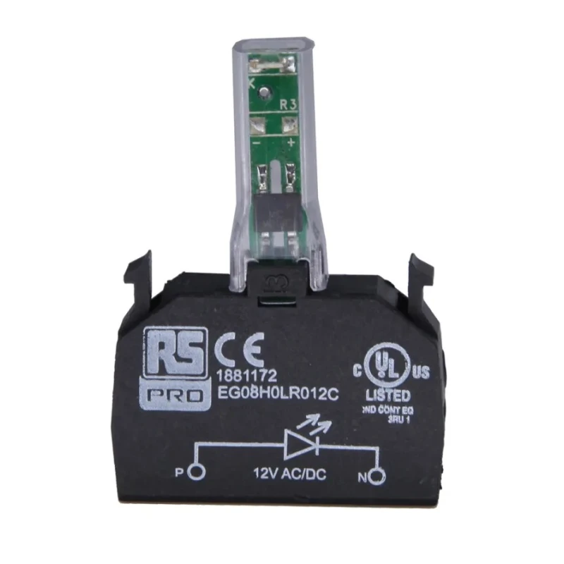 RS PRO Light Block 240V ac Green LED Light 188-1196
