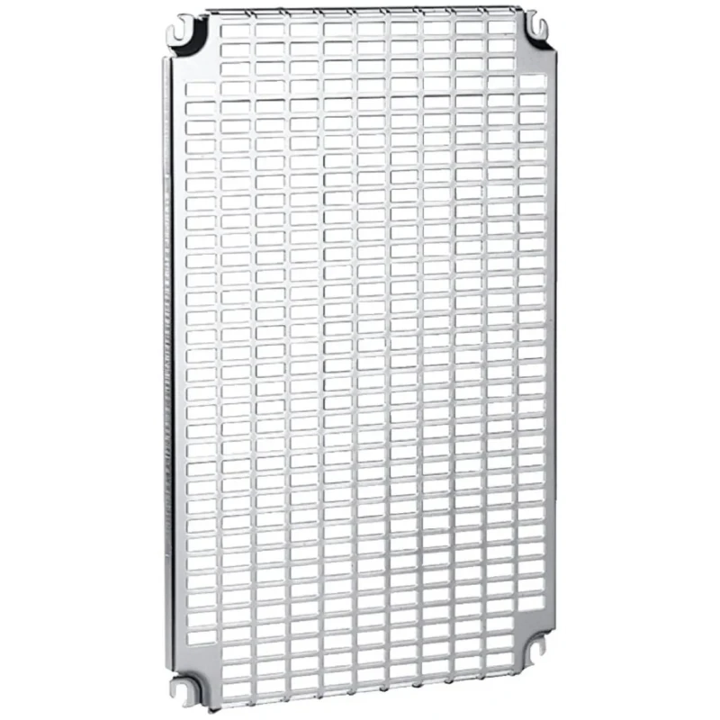 Schneider Electric Steel Zinc Plated Monobloc Perforated Mounting Plate 2mm Thickness 451mm Width 15mm Length NSYMR55