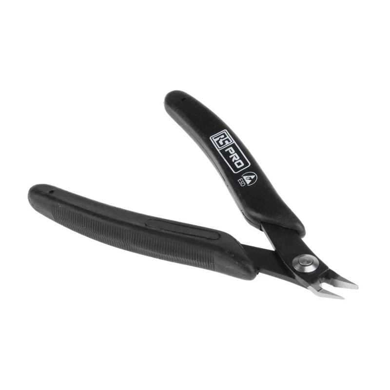 RS PRO ESD Safe Side Cutter 127mm Overall Length, 8mm Jaw Length, High Carbon Steel Blade, Polypropylene Handle 864-0785