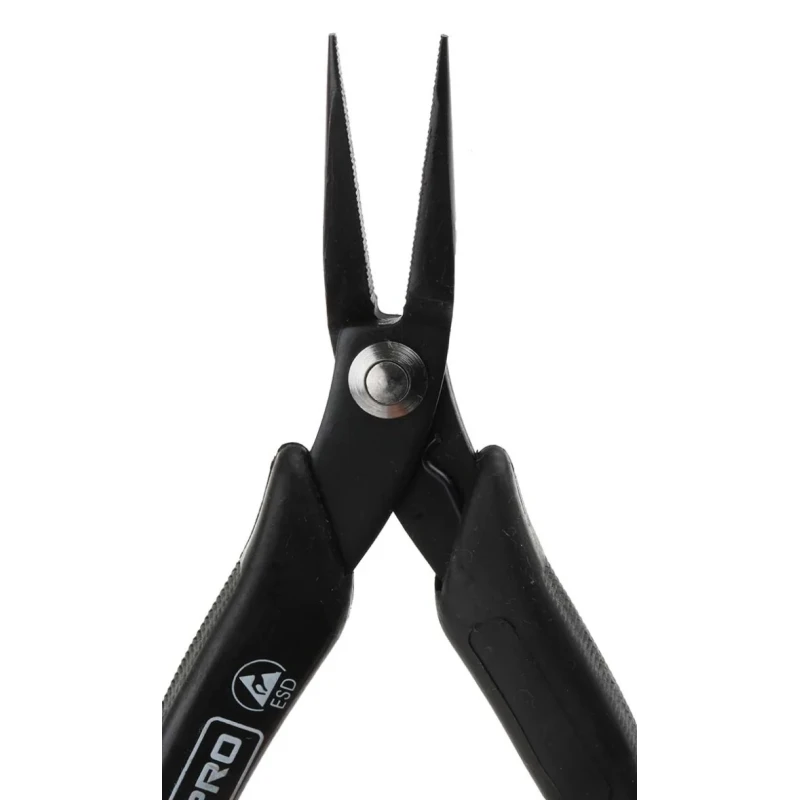 RS PRO Long Nose Plier Serrated High Carbon Steel 150mm Overall Length ESD Safe 864-0788