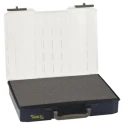 Raaco Blue Polycarbonate, Polypropylene Compartment Box, 80 mm Height x 415 mm Width x 330 mm Depth 138581