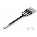 TE Connectivity Pluggable I/O Connector QSFP28 Cable Assembly Male Ethernet Cable 8 Port 16-Position 3.5V 500mA 2334236-2