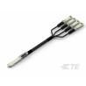 TE Connectivity Pluggable I/O Connector QSFP28 Cable Assembly Male Ethernet Cable 8 Port 16-Position 3.5V 500mA 2334236-2