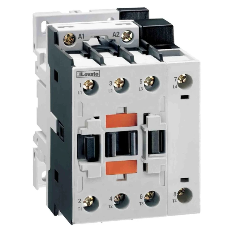 Lovato Electric 230V AC Coil 4-Pole Contactor 56 A Current, 18.5 kW Power Rating BF38T4A230