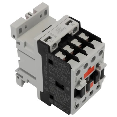 Lovato Electric Motor Control Contactor, 4 Poles, 25 A, 4 kW Power Rating, 400V AC Coil BF09T4A400