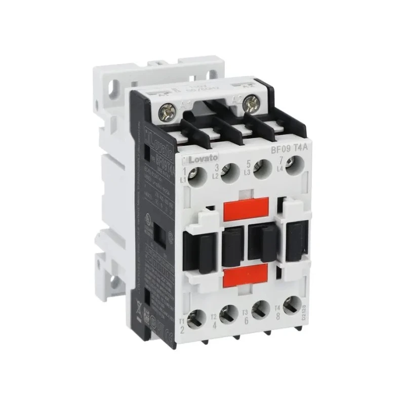 Lovato Electric Motor Control Contactor, 4 Poles, 25 A, 4 kW Power Rating, 400V AC Coil BF09T4A400