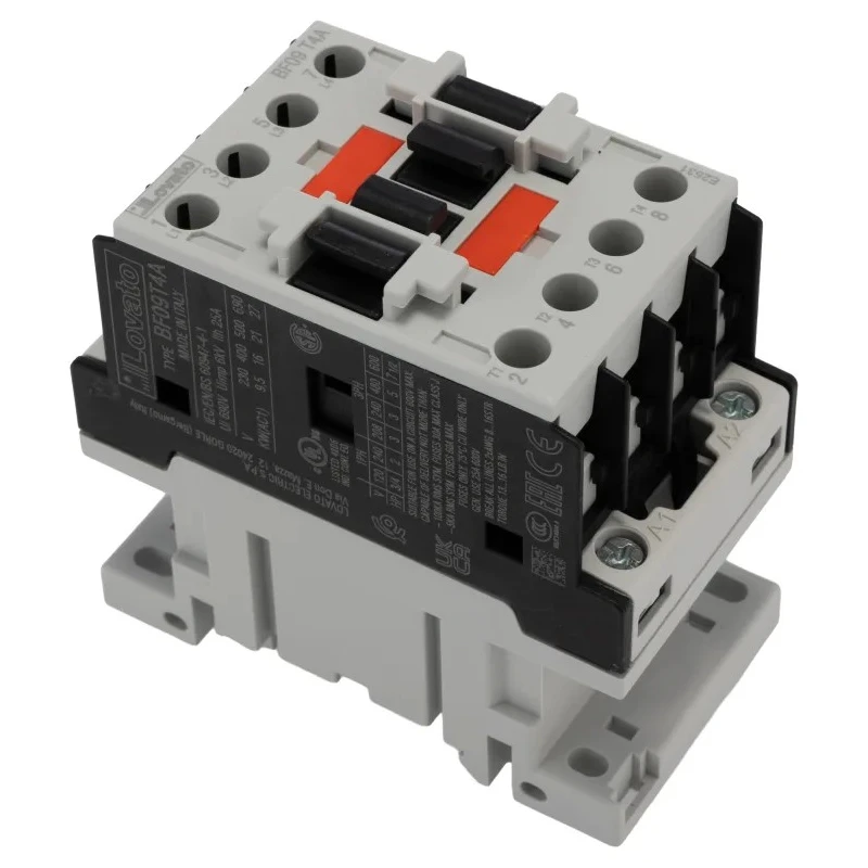 Lovato Electric Motor Control Contactor, 4 Poles, 25 A, 4 kW Power Rating, 400V AC Coil BF09T4A400