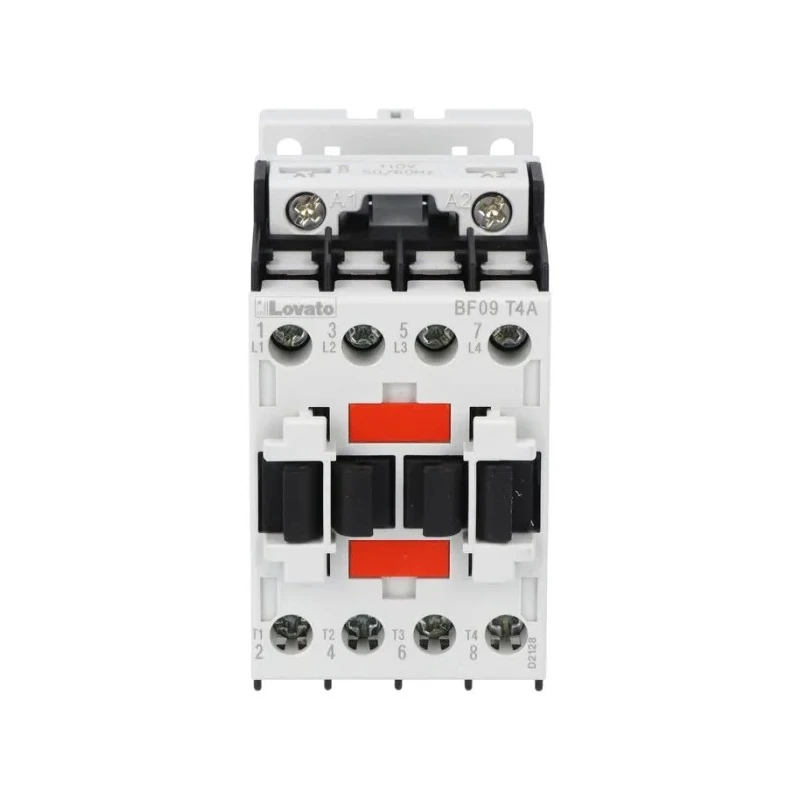 Lovato Electric Motor Control Contactor, 4 Poles, 25 A, 4 kW Power Rating, 400V AC Coil BF09T4A400