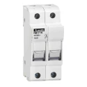 Lovato Electric 32A Rail Mount Fuse Holder for 10 x 38 mm, 2P-Pole, 690V ac FB01F1N