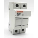 Lovato Electric 32A Rail Mount Fuse Holder for 10 x 38 mm, 2P-Pole, 690V ac FB01B2P
