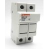 Lovato Electric 32A Rail Mount Fuse Holder for 10 x 38 mm, 2P-Pole, 690V ac FB01B2P
