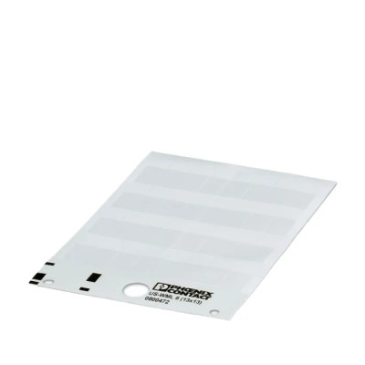 Phoenix Contact US-WML Cable Marker White Adhesive Polyvinyl Chloride, 13mm x 32.1mm, Solvent Resistant, Model 0800472