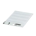 Phoenix Contact US-WML Cable Marker White Adhesive Polyvinyl Chloride, 13mm x 32.1mm, Solvent Resistant, Model 0800472