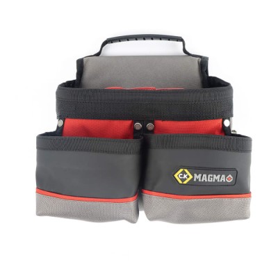 CK Polyester 10 Pocket Tool Pouch with Zipper Lock, Belt Included, Dimensions 265 x 225 x 90 mm MA2736