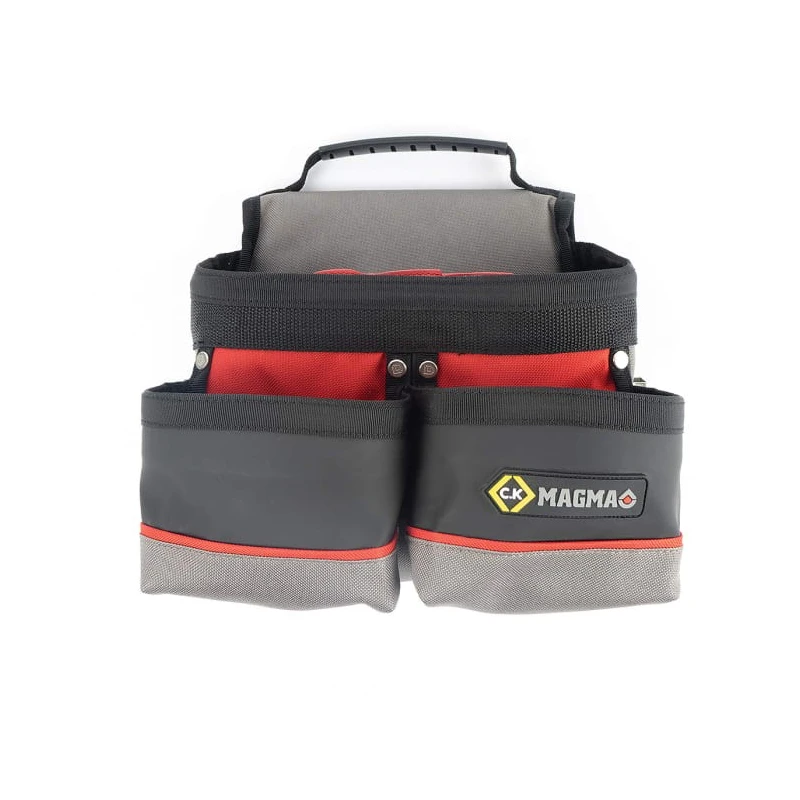 CK Polyester 10 Pocket Tool Pouch with Zipper Lock, Belt Included, Dimensions 265 x 225 x 90 mm MA2736
