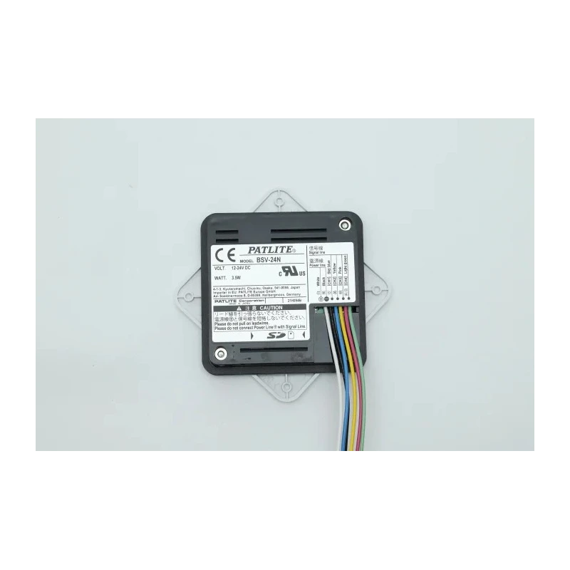 Patlite Voice Annunciator Panel BSV-24P-W, Wall Mount, IP54, DC 26.4V, 15-Tone, 87 dB @ 1m