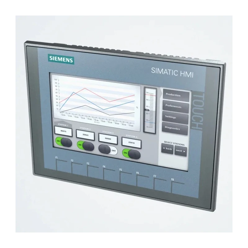 Siemens KTP700 Basic SIMATIC Series HMI Panel 177.8 mm TFT Display 800 x 480 pixel 
