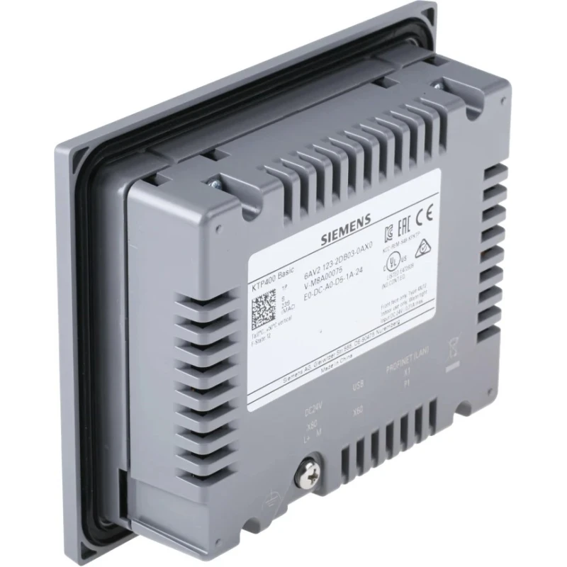 Siemens SIMATIC Series Basic HMI Panel, 109.22 mm Diagonal TFT Display, 480 x 272 Pixel, Ethernet, IP65, ARM Processor KTP400