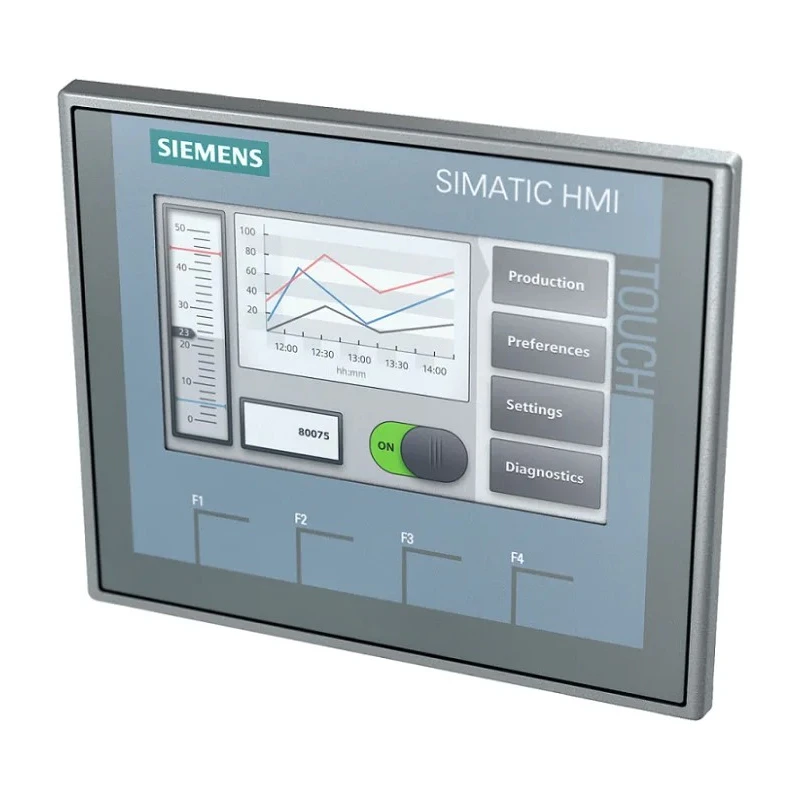 Siemens SIMATIC Series Basic HMI Panel, 109.22 mm Diagonal TFT Display, 480 x 272 Pixel, Ethernet, IP65, ARM Processor KTP400