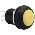 Apem IM Series Momentary Panel Push Button Switch Yellow Actuator Round SPDT IP67 28V dc 250V ac IMR7Z452UL