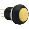 Apem IM Series Momentary Panel Push Button Switch Yellow Actuator Round SPDT IP67 28V dc 250V ac IMR7Z452UL