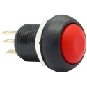 APEM IM Series Momentary Panel Mount Push Button Switch, Red Actuator, SPDT, IP67, 13.6 mm Cutout IMR7Z462UL