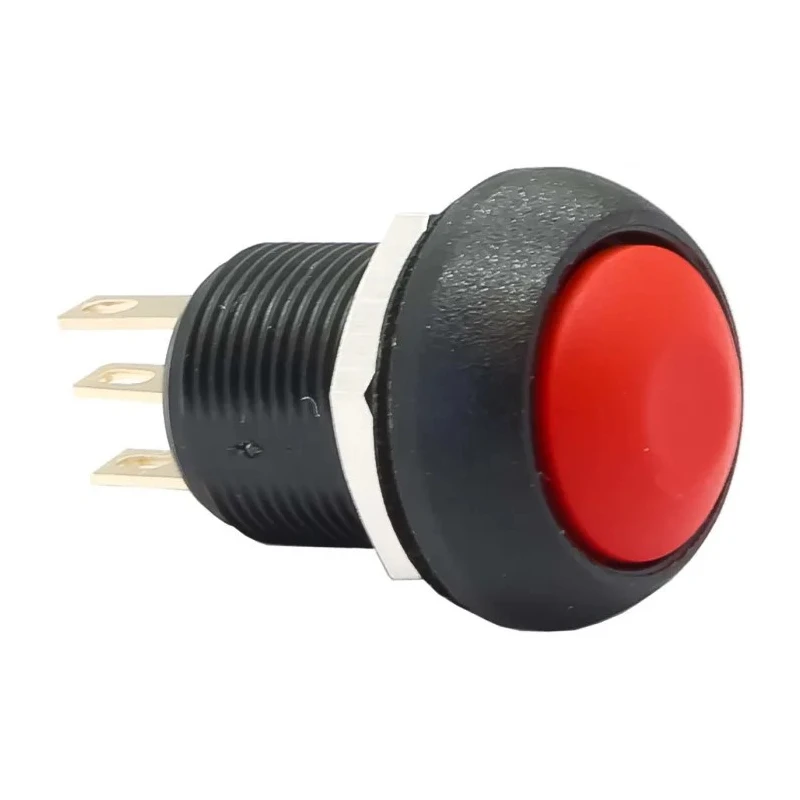APEM IM Series Momentary Panel Mount Push Button Switch, Red Actuator, SPDT, IP67, 13.6 mm Cutout IMR7Z462UL