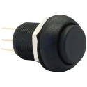APEM IM Series Push Button Switch, Momentary, Panel Mount, 13.6 mm Cutout, Black Actuator, SPDT, IP67 IMP7Z422UL