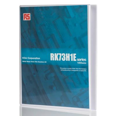 KOA Thick Film Surface Mount Resistor Kit , 170 Values, 34000 Pieces, 1 Ω to 10 MΩ, ±1% Tolerance, 0.1W Power Rating RK73H1E