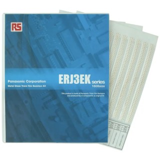 Panasonic ERJ 3EK Thick Film Surface Mount Resistor Kit 122 Values, 10 Ω to 1 MΩ, 0.1W Power Rating, AEC-Q200 ERJ3EK-KIT