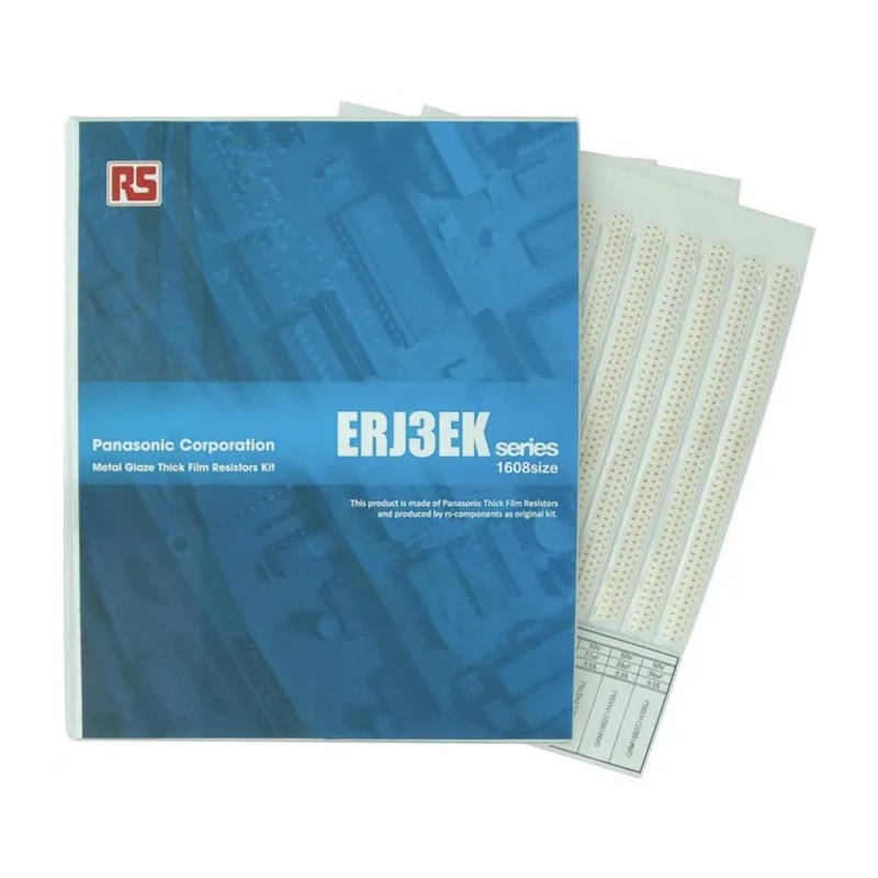 Panasonic ERJ 3EK Thick Film Surface Mount Resistor Kit 122 Values, 10 Ω to 1 MΩ, 0.1W Power Rating, AEC-Q200 ERJ3EK-KIT