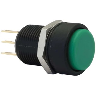 APEM IM Series Green Round Momentary Push Button Switch Panel Mount 13.6 mm Cutout SPDT IP67 IMP7Z432234UL
