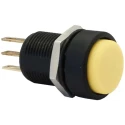 APEM IM Series Momentary Push Button Switch, Yellow Actuator, Panel Mount, 13.6 mm Cutout, SPDT, IP67 IMP7Z452234UL