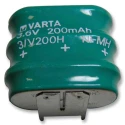 Varta 3.6 V Nickel Metal Hydride Button Rechargeable Battery 210 mAh 55620303059
