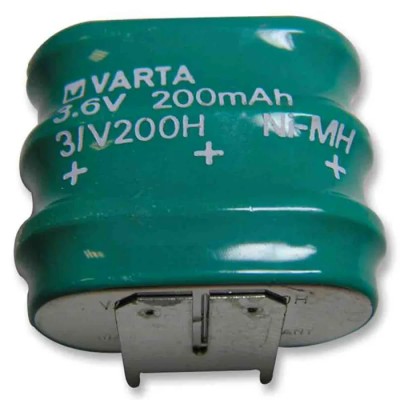 Varta 3.6 V Nickel Metal Hydride Button Rechargeable Battery 210 mAh 55620303059