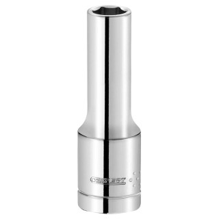 Expert by Facom 1/4 in Drive 5 mm 6 Point Hex Socket, Chrome Vanadium Steel, 49.5mm Overall Length E113752