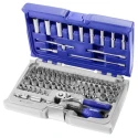 Expert by Facom 73-Piece 1/4 in 12 Point Bit Hexagon Phillips Pozidriv Torx Socket Set E030707