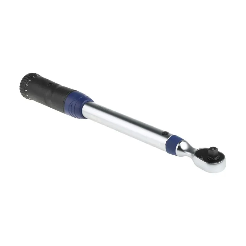 Expert by Facom Click Torque Wrench Adjustable 10 to 50 Nm, 3/8 in Square Drive, Satin Chrome, 400mm Overall E100106
