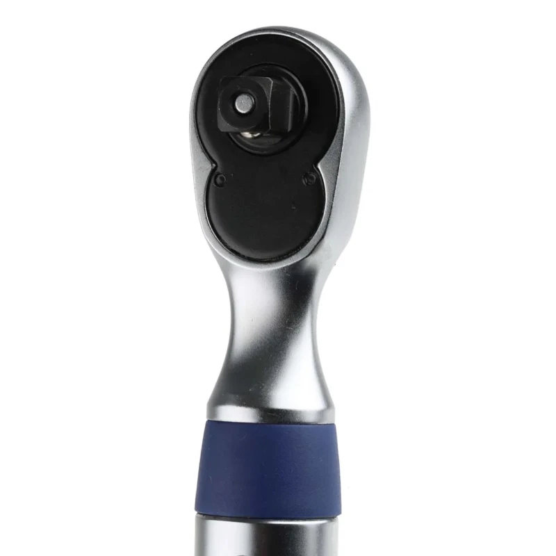 Expert by Facom Click Torque Wrench Adjustable 10 to 50 Nm, 3/8 in Square Drive, Satin Chrome, 400mm Overall E100106
