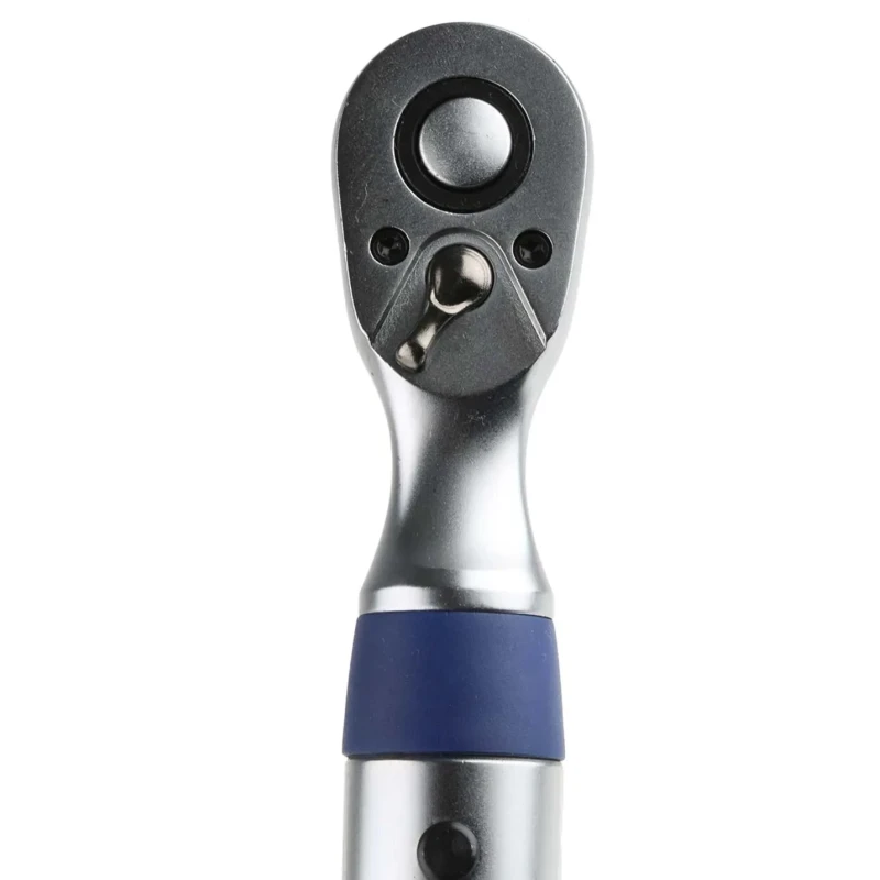Expert by Facom Click Torque Wrench Adjustable 10 to 50 Nm, 3/8 in Square Drive, Satin Chrome, 400mm Overall E100106