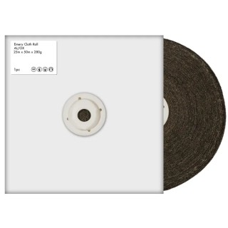 RS PRO Aluminium Oxide Abrasive Paper Roll 50 m Length 25 mm Width P280 Grit 188-3410