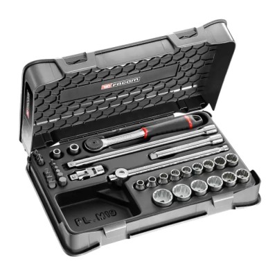 Facom 35-Piece 3/8 in 12 Point Socket & Bit Set J.430BSP