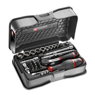 Facom 31-Piece 1/4 in 12 Point Socket Set RB.161-4P12U