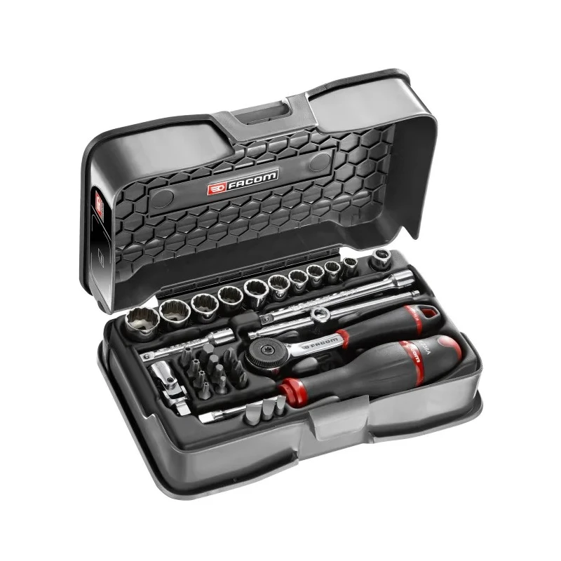 Facom 31-Piece 1/4 in 12 Point Socket Set RB.161-4P12U