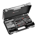Facom 61-Piece 1/4 in 6 Point Socket Set Chrome Vanadium Steel Bright Chrome Finish R.450BP