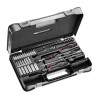 Facom 61-Piece 1/4 in 6 Point Socket Set Chrome Vanadium Steel Bright Chrome Finish R.450BP