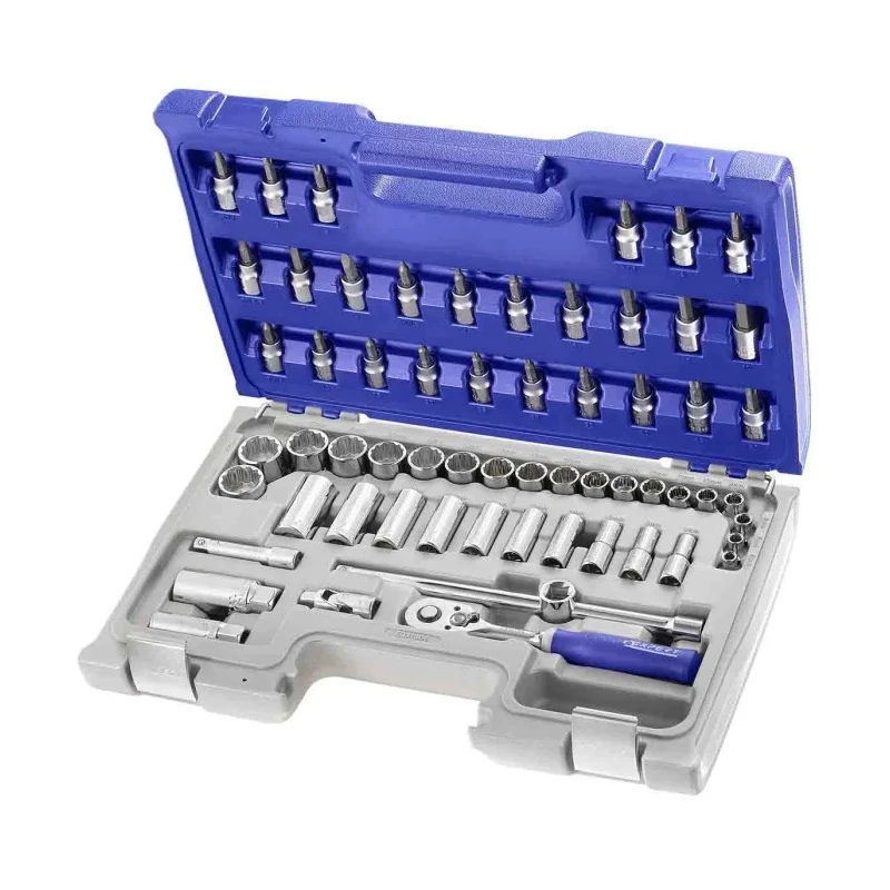 Expert by Facom 61-Piece 3/8 in 12 Point Hexagon Screwdriver Bit Socket Set E031806