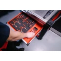 Facom 10-Piece Spanner Set 8 To 19 mm with 72-Tooth Rapid Reversible Ratchet Mechanism 467BR.JP10PB
