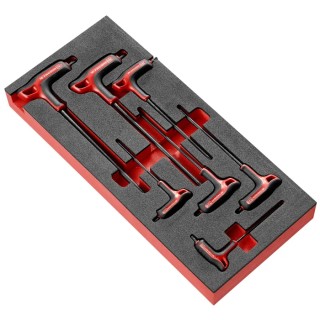 Facom 7-Piece Short Arm Torx Key Set Silicon Steel Phosphate Finish MODM.89TXA