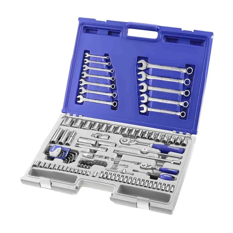 Expert by Facom 101-Piece 1/2 in, 1/4 in Hexagon, Plug Socket, Screwdriver bit Socket Set E032911